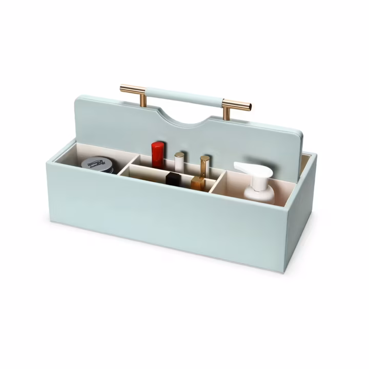 SortWithStyle Luxury Aqua Skincare Organizer front-view