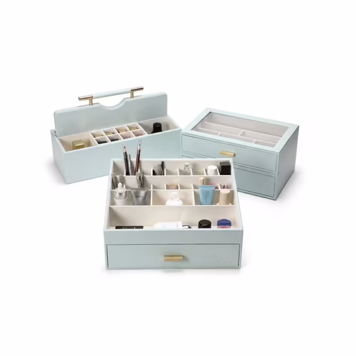 The Signature Vanity Set - Aqua Color Side